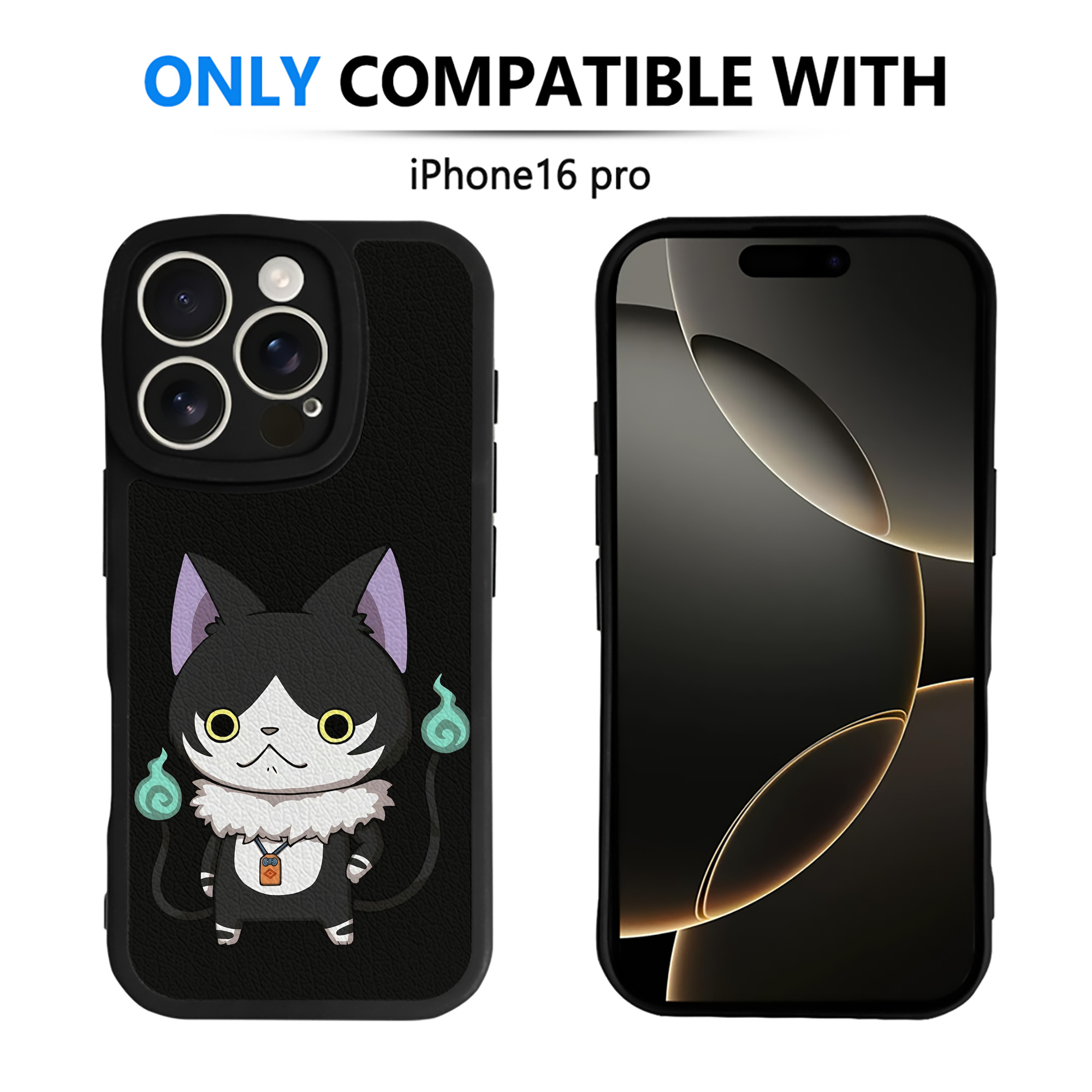 （画像用） 妖怪ウォッチ Yo-kai Watch 【iPhone 16シリーズ対応】シリコンスマホケース（レザー調） 材質：シリコン